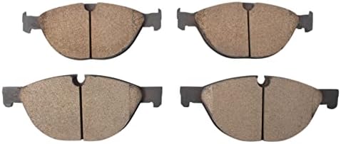 TRQ Front Ceramic Brake Pad Set Includes Contact Point Grease