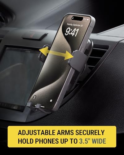 Scosche GHVWD 3-in-1 Universal Suction Cup Phone Mount for Car and Truck Dashboard/Windshield/Vent Mount, 360° Adjustable Phone Stand, Cell Phone Holder Compatible with iPhone and All Android Phones