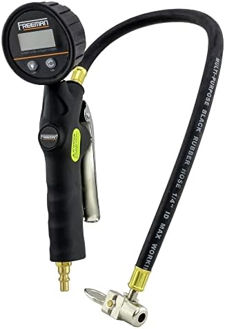 Freeman Digital Tire Inflator with LCD Pressure Gauge and 90 Degree Lock-On Chuck | FS3DTI - Image 2