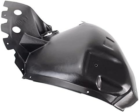 TRQ Front Left Forward Inner Fender Liner Black Drivers Side