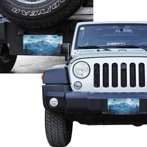 Mountain Moon Trees Front License Plate 6" * 12" for Women