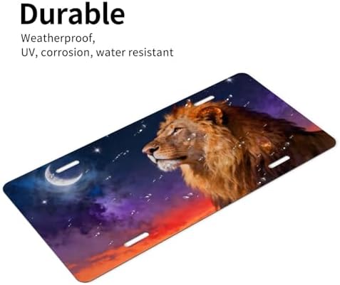 Lion Starscape Front License Plate 6" * 12" for Women