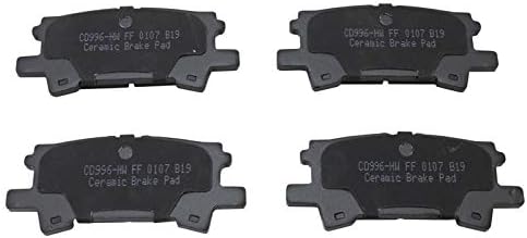 TRQ Rear Brake Pads Ceramic