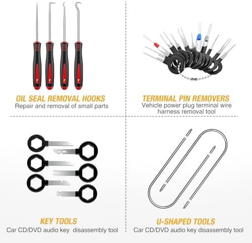 GOOACC 200Pcs Trim Removal Tool Auto Push Pin Bumper Retainer Clip Set - Image 6