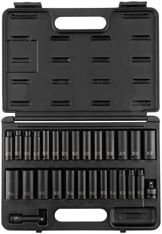 Sunex Tools - SOCKET SET IMPACT 3/8IN. DR.28PC DBLE DEEP MET/SAE by Unknown