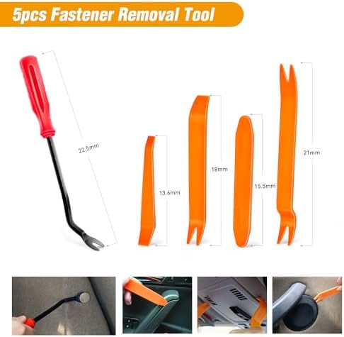 GOOACC 200PCS Car Plastic Rivets Fasteners Push Retainer Kit, 10 Most Popular Sizes Auto Push Pin Rivets,for Tesla Body Interior and Exterior Retainer Fastener Clip - Image 4