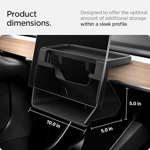 Spigen Under Screen Storage Organizer for Legacy Tesla Model Y and 3