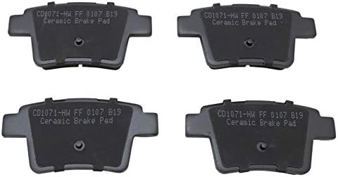 TRQ Rear Brake Pads Ceramic Hardware