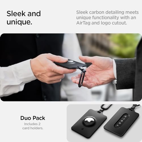 Spigen Air Fit Key Card Holder Designed for Tesla with AirTag Slot