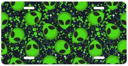 Alien Sky Green Front License Plate 6" * 12" for Women