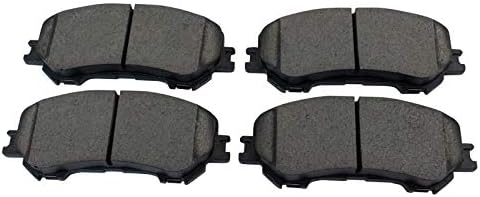 TRQ Front Brake Pads Ceramic Hardware Wear Sensor