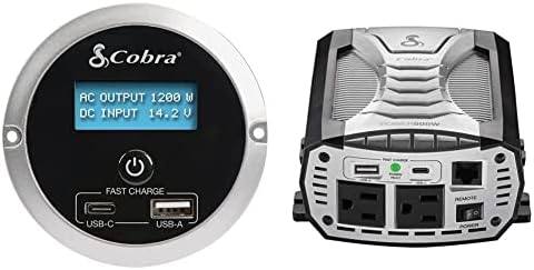 Cobra CPIALCDG1 Remote Controller and Cobra POWER 500W Power Inverter Bundle by CobraElectronics