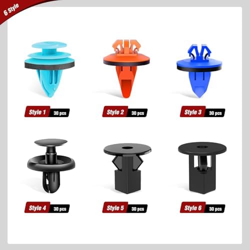 Nilight 181PCS Car Bumper Retainer Clips with Fastener Remover for Lexus Toyota 4Runner Tacoma RAV4 Scion 75495-35010 75397-35010 90189-06065 90189-06013 90189-06028 90467-07201，2 Years Warranty