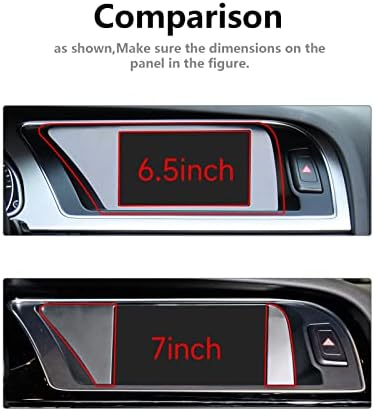 Car Multimedia Control Panel Decals for Audi A4 A5 S4 S5 2009-2016 Accessories Carbon Fiber Interior Stickers, 7inch