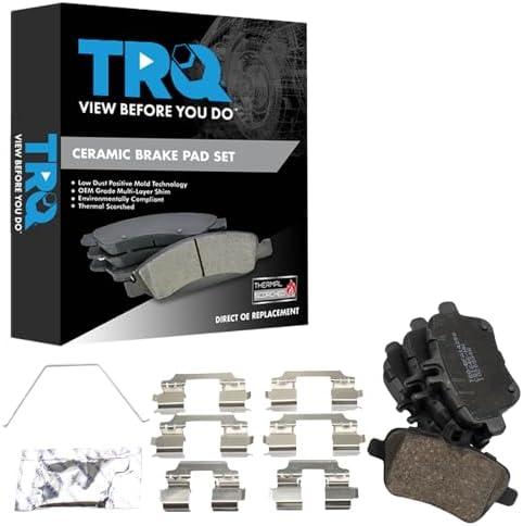 TRQ Rear Ceramic Brake Pad Set
