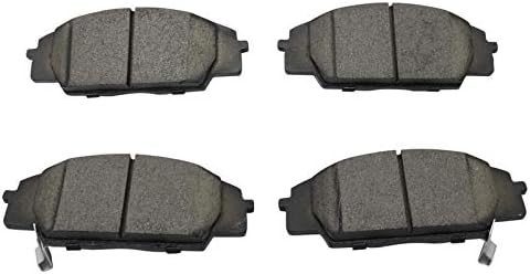 TRQ Front Brake Pads Ceramic Hardware Wear Sensor