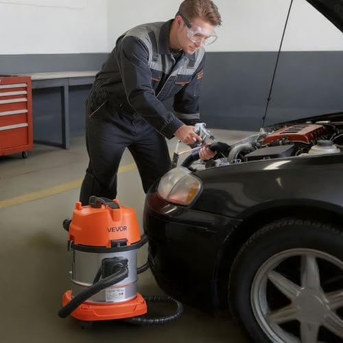 VEVOR Walnut Blaster Kit for Carbon Cleaning, 1200W Sand Blaster with Built-in Vacuum, Extension Nozzle Sandblaster Gun, and 5.5lbs Walnut Shell for Engine Intake Valve Cleaning - 13L - Image 7