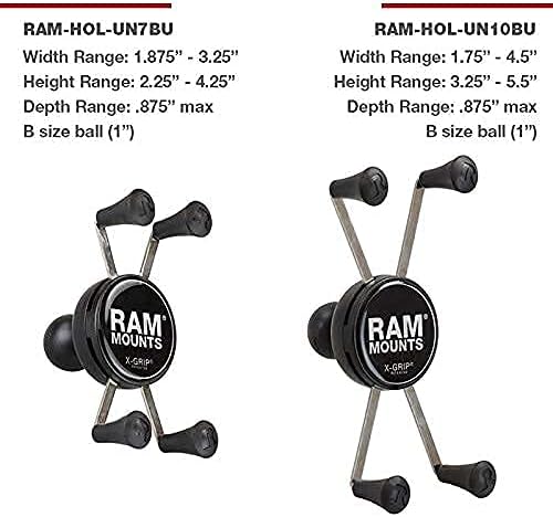 RAM MOUNTS X-Grip Large Phone Holder with B Size 1" Ball Mount