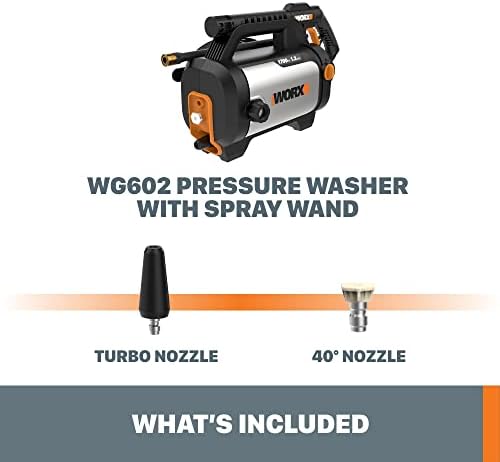WORX Electric Pressure Washer, 13A 1870 Max PSI Power Washer, WG602 - Image 6