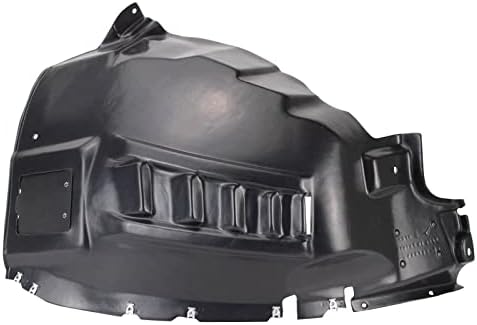 TRQ Front Left Inner Fender Liner Black Drivers Side