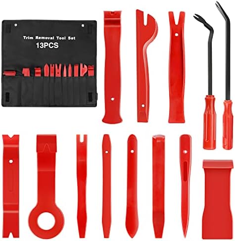 GOOACC Nylon Bumper Fastener Rivet Clips Car Clip Panel Audio Video Dashboard Dismantle Kits Installer Removal Tool (13PCS Trim Removal Tool Set) by GOOACC