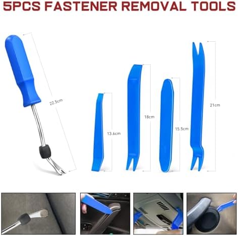 Nilight 855Pcs Car Push Retainer Clips Auto Fasteners Kit Included 16 Sizes Nylon Bumper Fender Rivets Door Trim Panel Clips with 5 Fasteners Remover 10 Cable Ties for Toyota GM Ford Honda Chevy