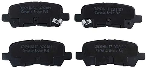 TRQ Rear Brake Pads Ceramic