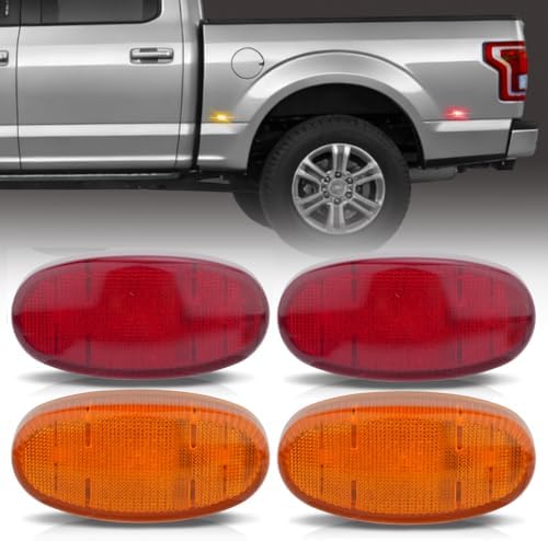 Nilight Wheel Fender Side Marker Lights For 2011-2022 Ford F250 F350 F450