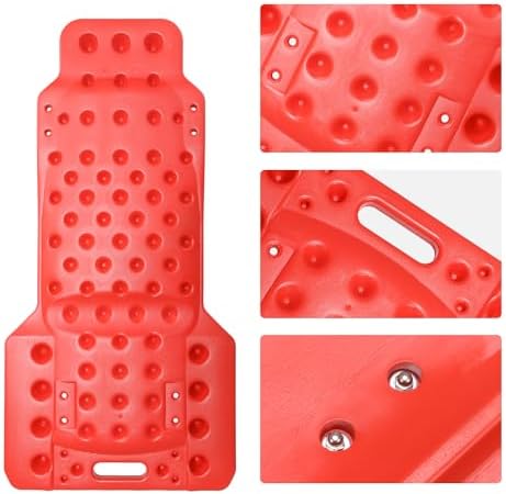 DNA Motoring 38 Inches Low Profile Plastic Rolling Garage Shop Floor Creeper with Side Pockets & 4pcs Casters, Red, TOOLS-00393 - Image 6