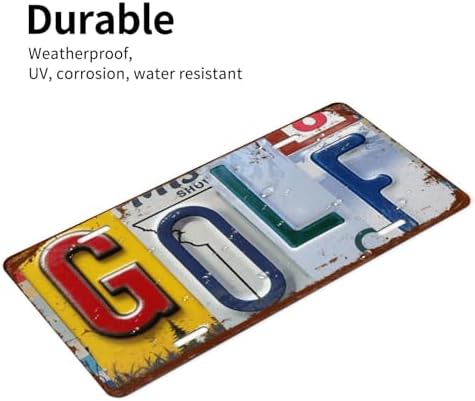 Golf Front License Plate 6" * 12" for Women