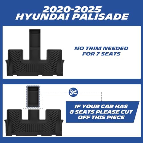 Michelin Vehicle Mats for 2020-2025 Hyundai Palisade 7 & 8 Seats