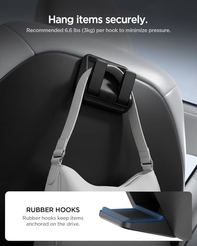 Spigen Seat Hook for Tesla Model Y Juniper and Model 3 Highland - 2 Pack