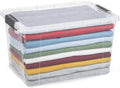 Superio 14.7 Quart Clear Plastic Storage Boxes with Lids, Stackable Organizer Containers, BPA-Free Storage Bins for Home, Office, School & Dorm, 10 Pack by Superio