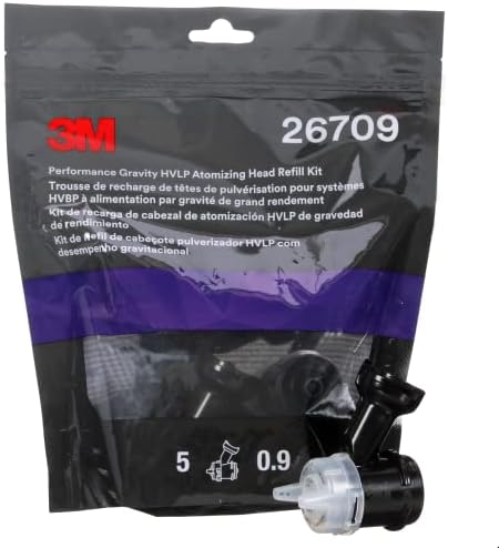 3M Performance Gravity HVLP Atomizing Head Refill Kit, 26709, Size 0.9 by 3MAutomotive