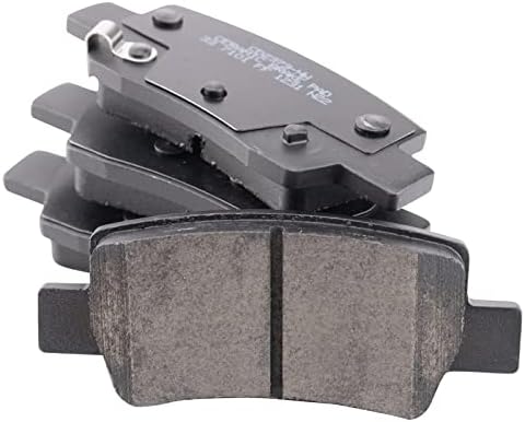 TRQ Rear Brake Pads Ceramic Hardware Wear Sensor