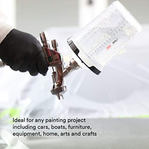 3M PPS 2.0 Spray Gun Cup, Lids and Liners Kit, 26024, 28 oz, Large - Image 4
