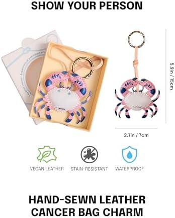 Zodiac Horoscope Bag Charm - Unique Purse Charm Keychain for Backpacks