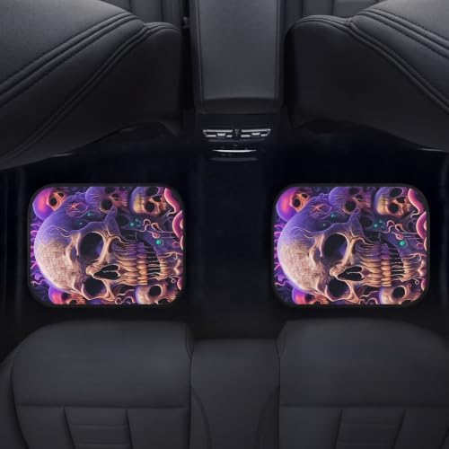 Skull Floor Mats All Weather Car 1st & 2nd Floor Mats