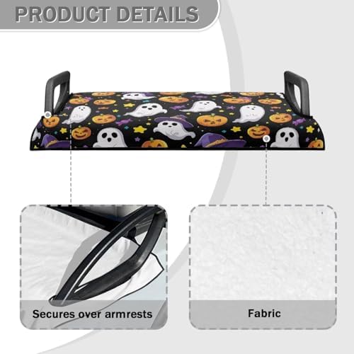 Yewattles Golf Cart Seat Cover Portable Club Car Seat Towel Universal Fit 2-Seat Golf Cart - Image 4