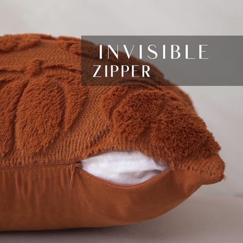 DFXSZ Fall Pillow Covers 26x26 2Pcs Rust Pumpkin Fall Decorations for Home - Image 2