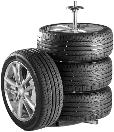 Heininger GarageMate Tire Stand 220 lb. Capacity (Fits 13"-17" Rims) - Image 2