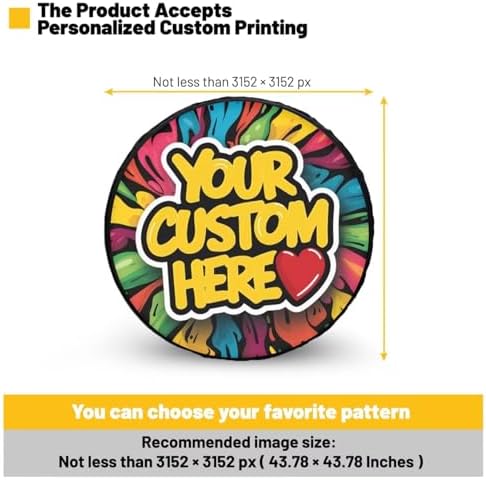 Anime Girl Spare Tire Cover, Wheel Protectors Tire Cover Universal for Trailer RV SUV Truck Camper Travel, Available in 5 Sizes from 14 to 18 Inches, 16" Fits Tire Diameter 29.6"-31.5"