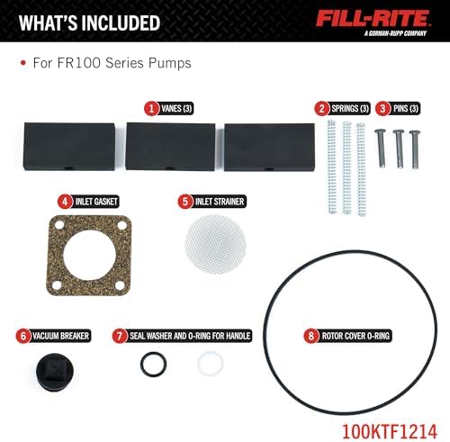 Fill-Rite 100KTF1214 Rebuild Kit for FR100 Series Hand Pumps - Image 2