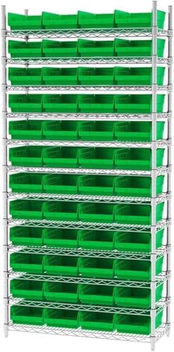 Akro-Mils 30150 Plastic Organizer and Storage Bins for Refrigerator, Kitchen, Cabinet, or Pantry Organization, 12-Inch x 8-Inch x 4-Inch, Clear, 12-Pack - Image 5