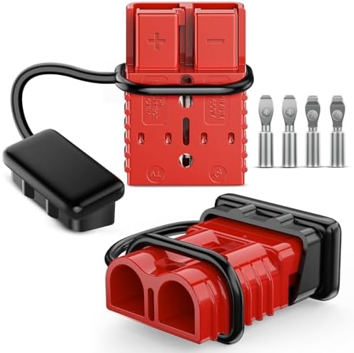 Nilight 175A Anderson Connector 4AWG Plug 12V-36V Battery Connect Kit