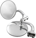 Allstar Performance ALL76401 Mirror, Peep, Side View, Round, 4 in Diameter, Stainless, Chrome, Pair