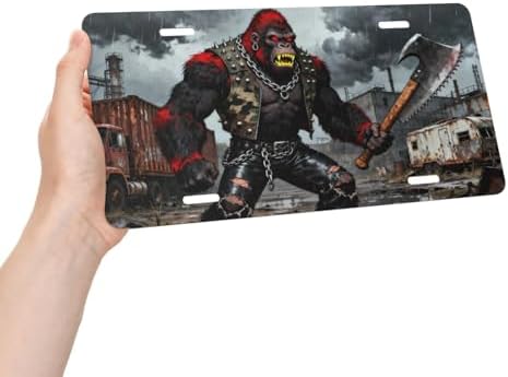 Gorillas Front License Plate Car Decorative License Plates