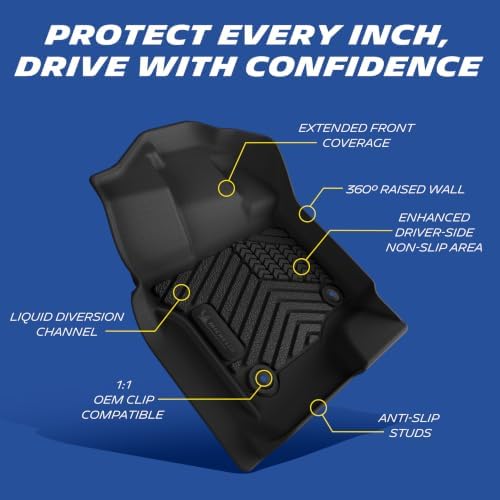 Michelin Vehicle Mats for 2015-2026 Ford F150/2022-2026 Lightning Crew Cab