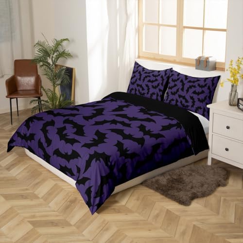 Feelyou Bat Duvet Cover King Size by Feelyou