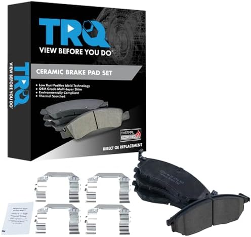 TRQ Premium Posi Ceramic Front Brake Pad LH RH Kit